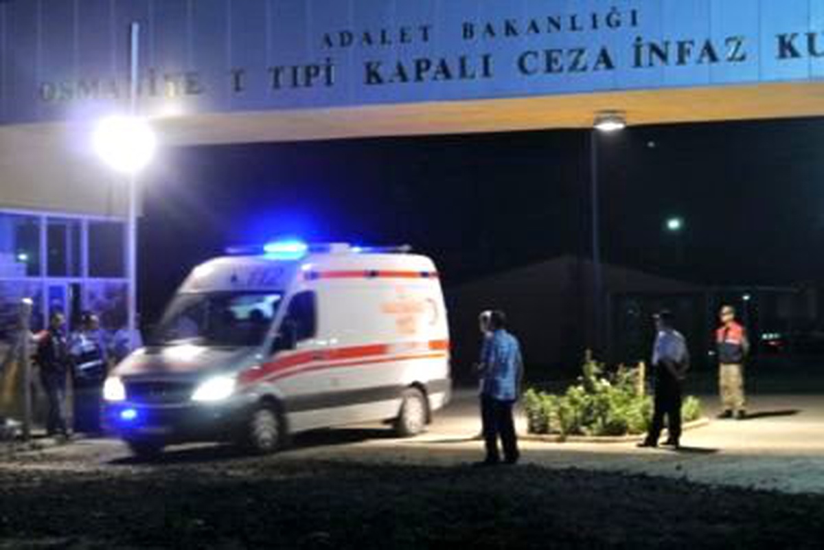 Osmaniye T Tipi Kapalı Ceza İnfaz Kurumu\'nda Yangın