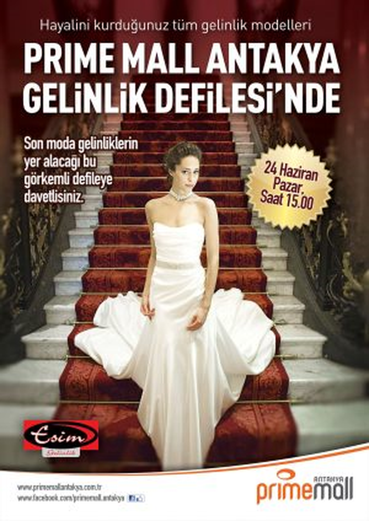 Prime Mall Antakya\'da Gelinlik Defilesi