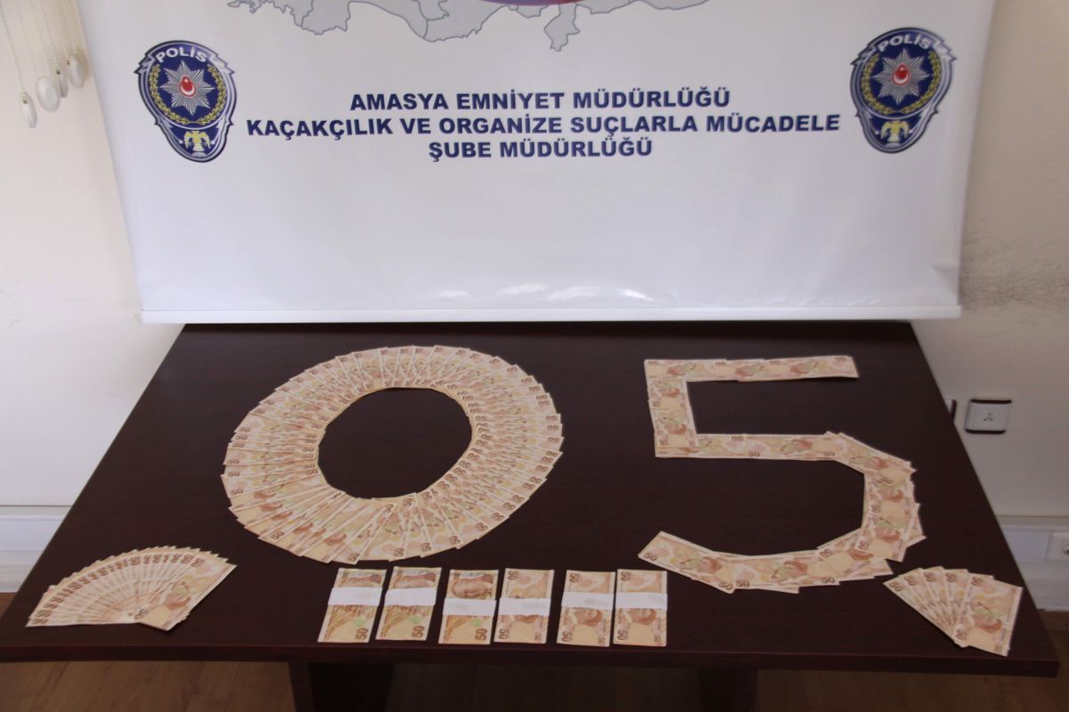 Amasya\'da 140 Adet Sahte 50 TL Ele Geçirildi