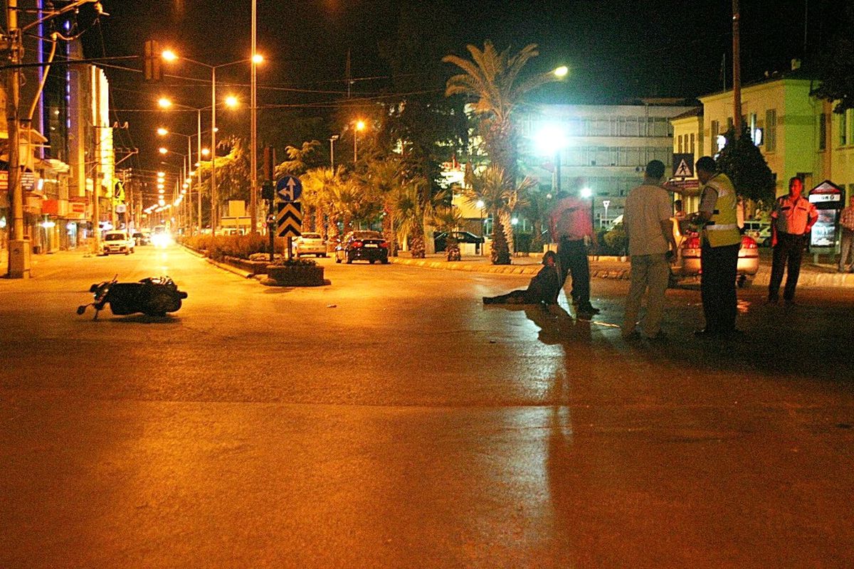Motosiklet Sürücüsü Kazada Yaralandı