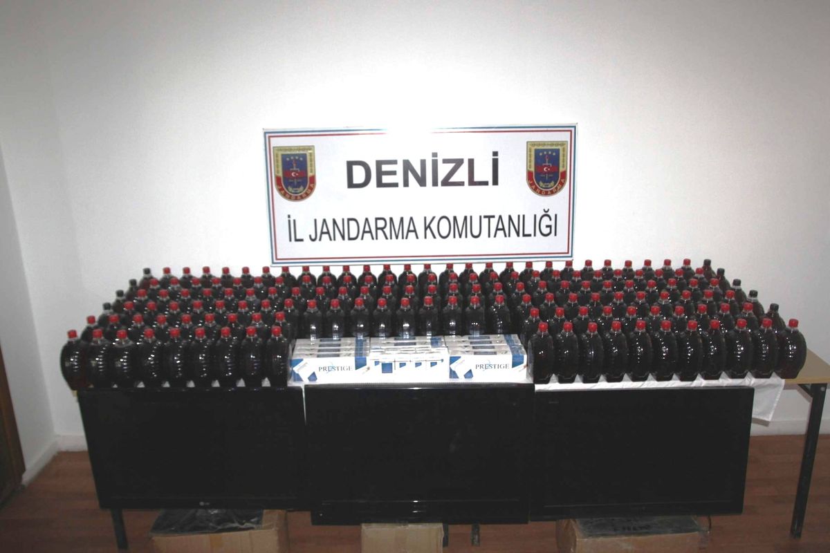 Denizli\'de Bandrolsüz Şarap ve Sigara Ele Geçirildi
