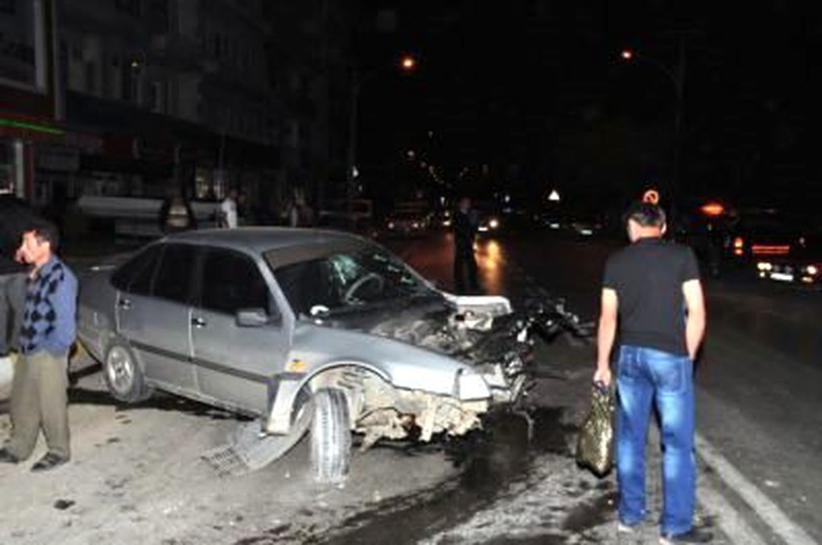 Gümüşhane\'de Garip Trafik Kazası