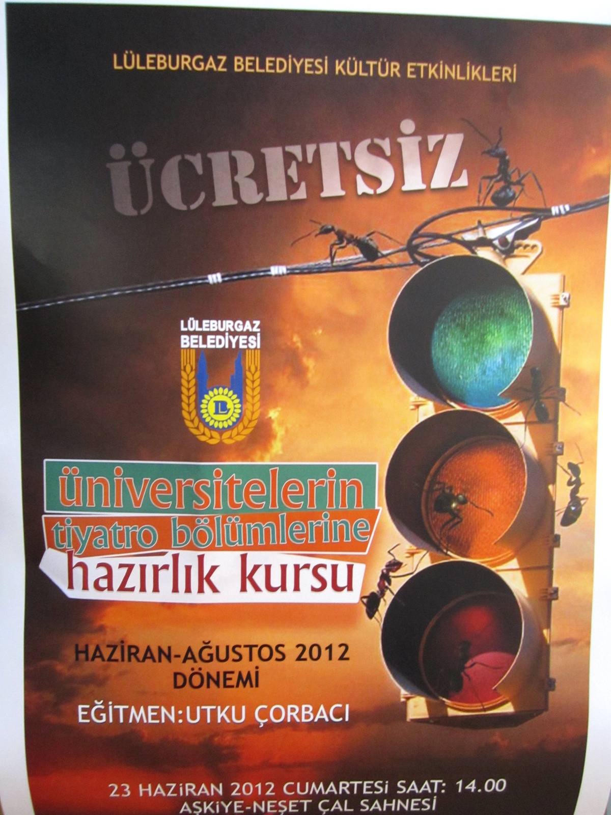Lüleburgaz\'da Ücretsiz Tiyatro Kursu Açılacak
