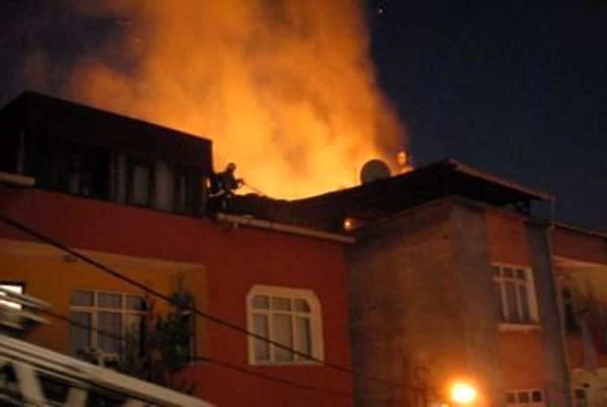 Beyoğlu\'nda Korkutan Yangın