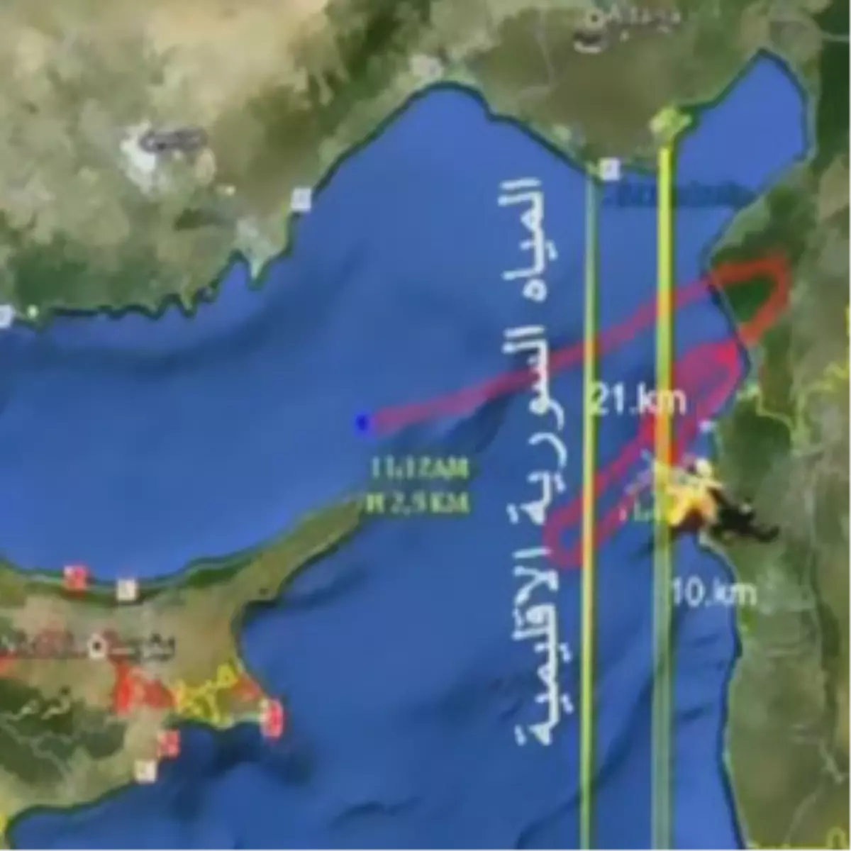 Suriye, Vurulan Jetle İlgili Harita Yayınladı