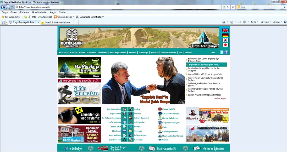 Büyükşehir\'den Görme Engelliler İçin İnternet Sitesi