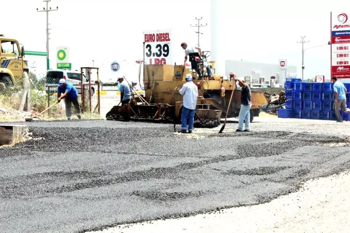 Edremit Toptancı Hali Asfaltlandı