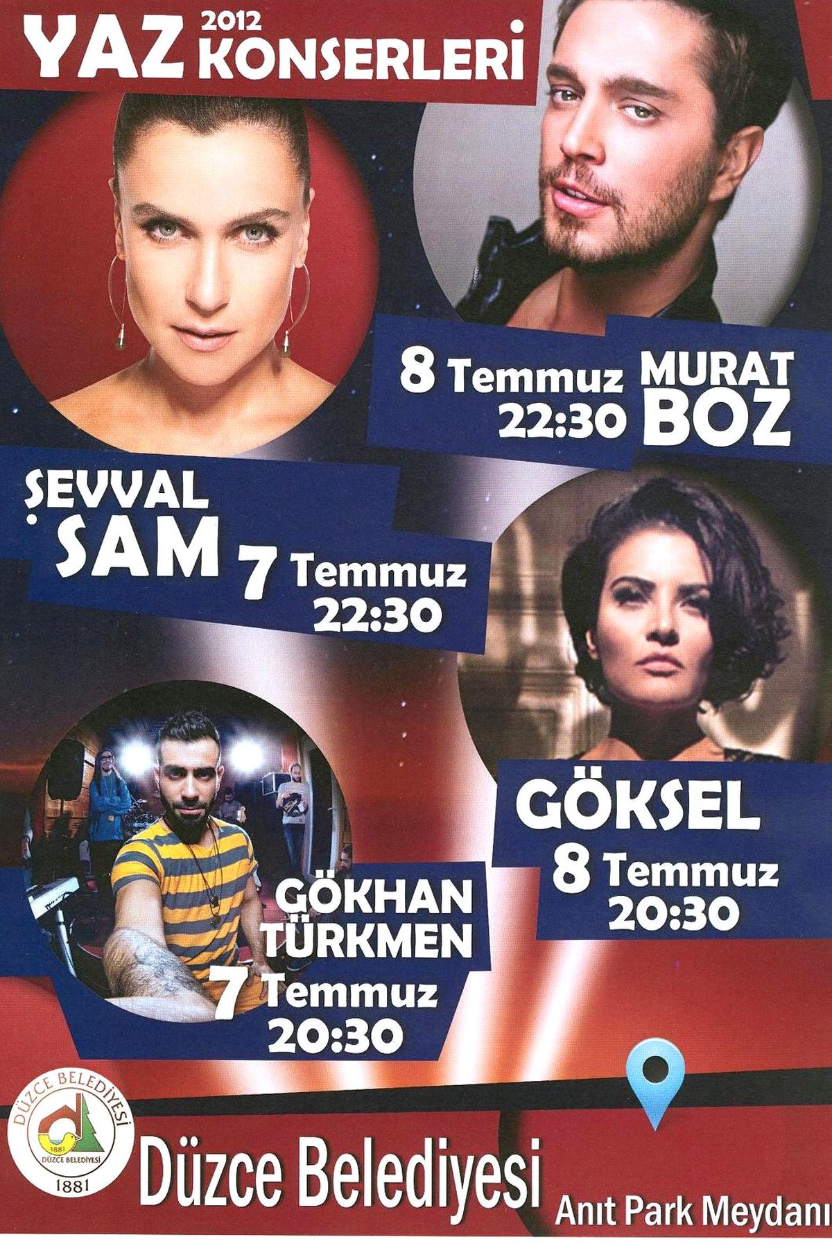 Düzce Belediyesi Yaz Konserleri Başlıyor
