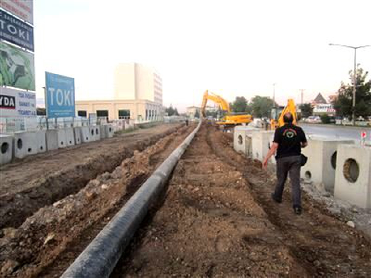 Çevre Yolu Batı Girişi Düzenlemesinin Alt Yapı Çalışmaları Tamamlandı