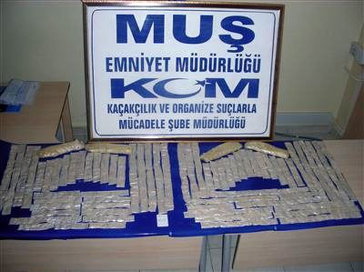 Muş\'ta Uyuşturucu Operasyonu