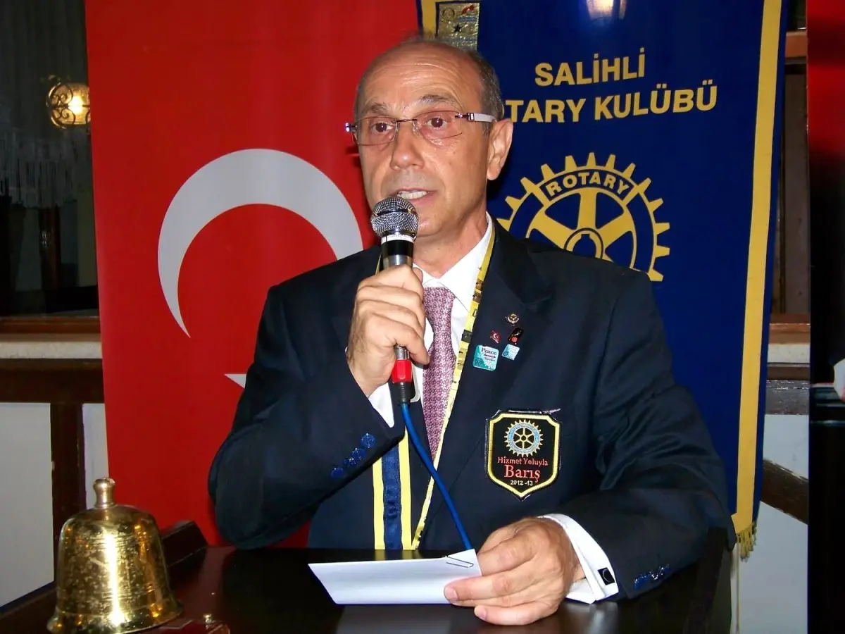 Salihli Rotary Kulübü\'nde Dönem Başkanı Daniş Tavas Oldu