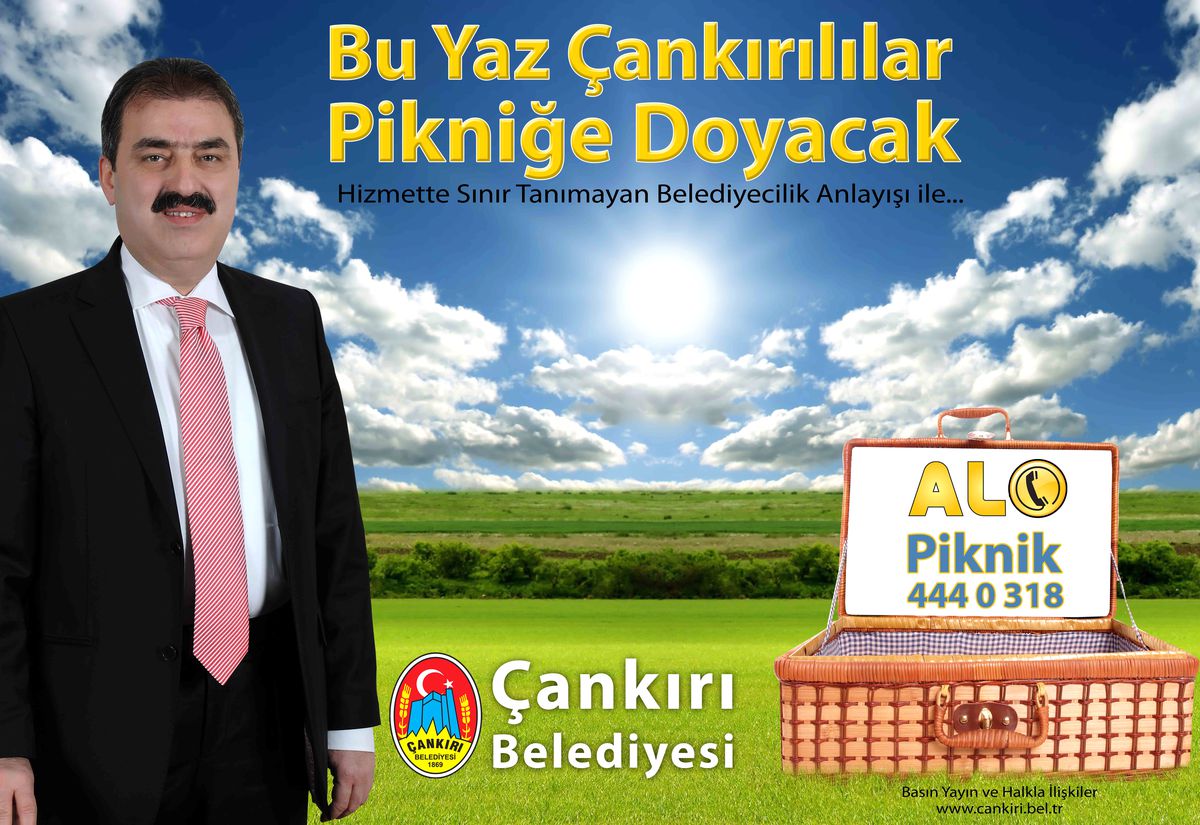 Çankırı Belediyesi\'nden "Alo Piknik Hattı"