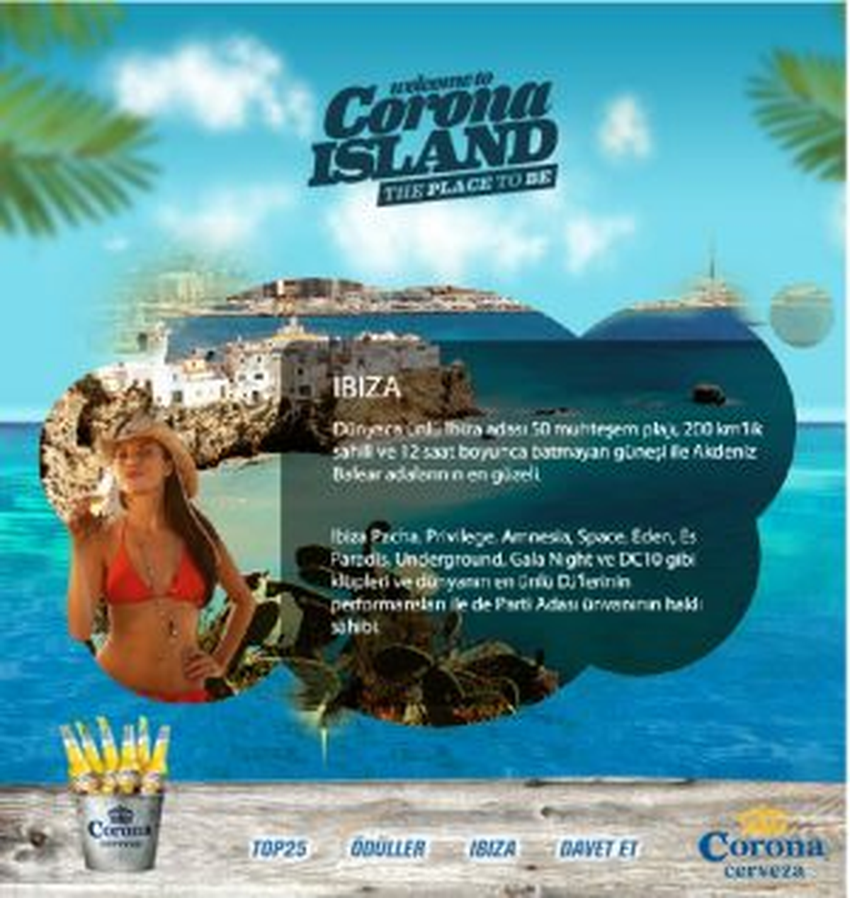 Corona\'dan İbiza Ödüllü Yarışma