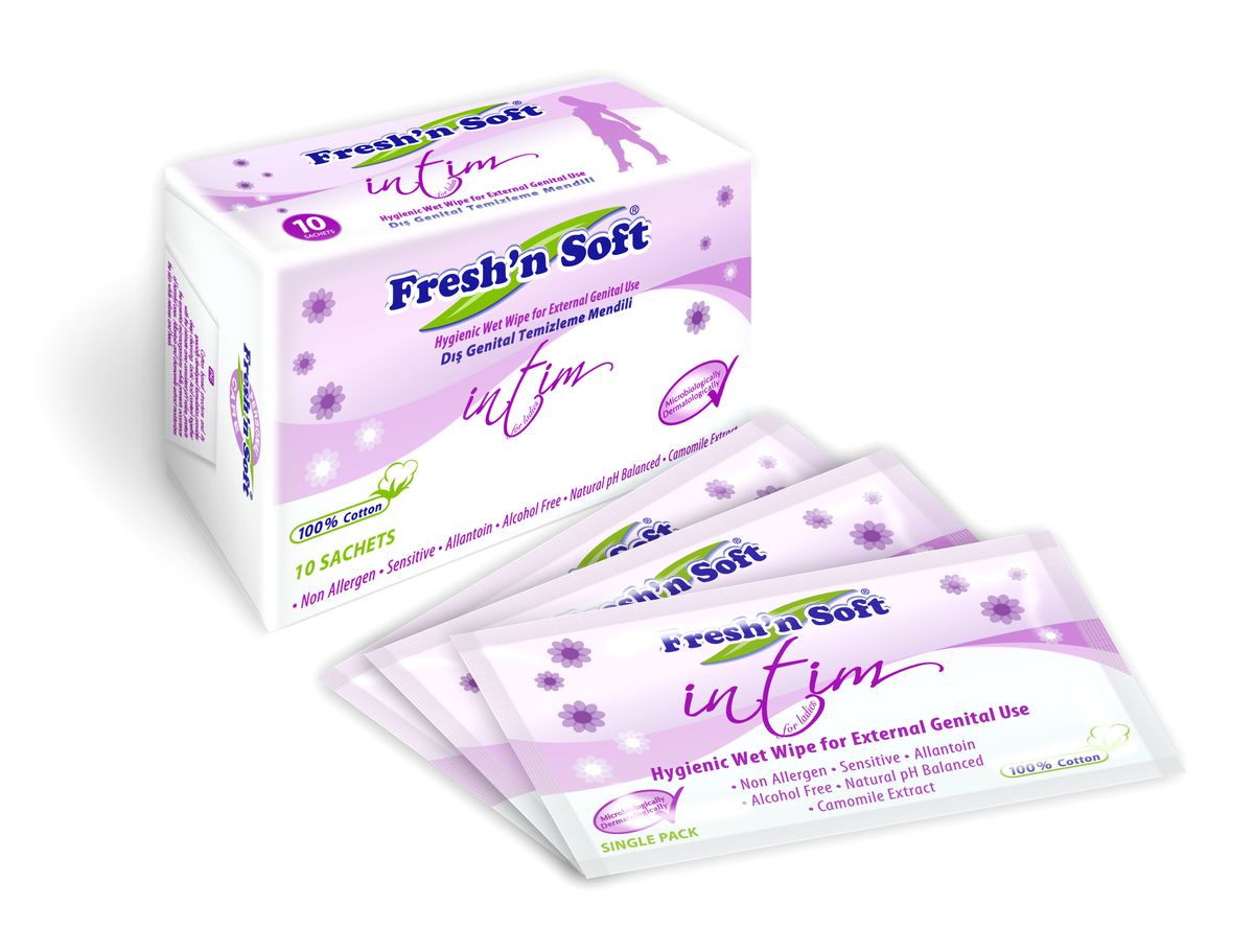 Tekli Paketlerde Fresh\'n Soft Intım İle Hijyen Seyahat Çantalarında