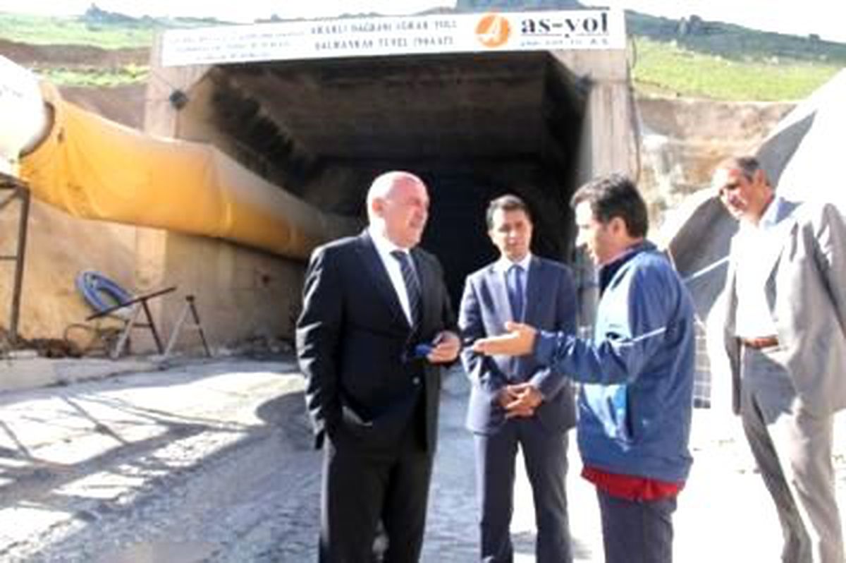 Vali İpek Araklı Tüneli ve Aydıntepe Göletinde İncelemelerde Bulundu