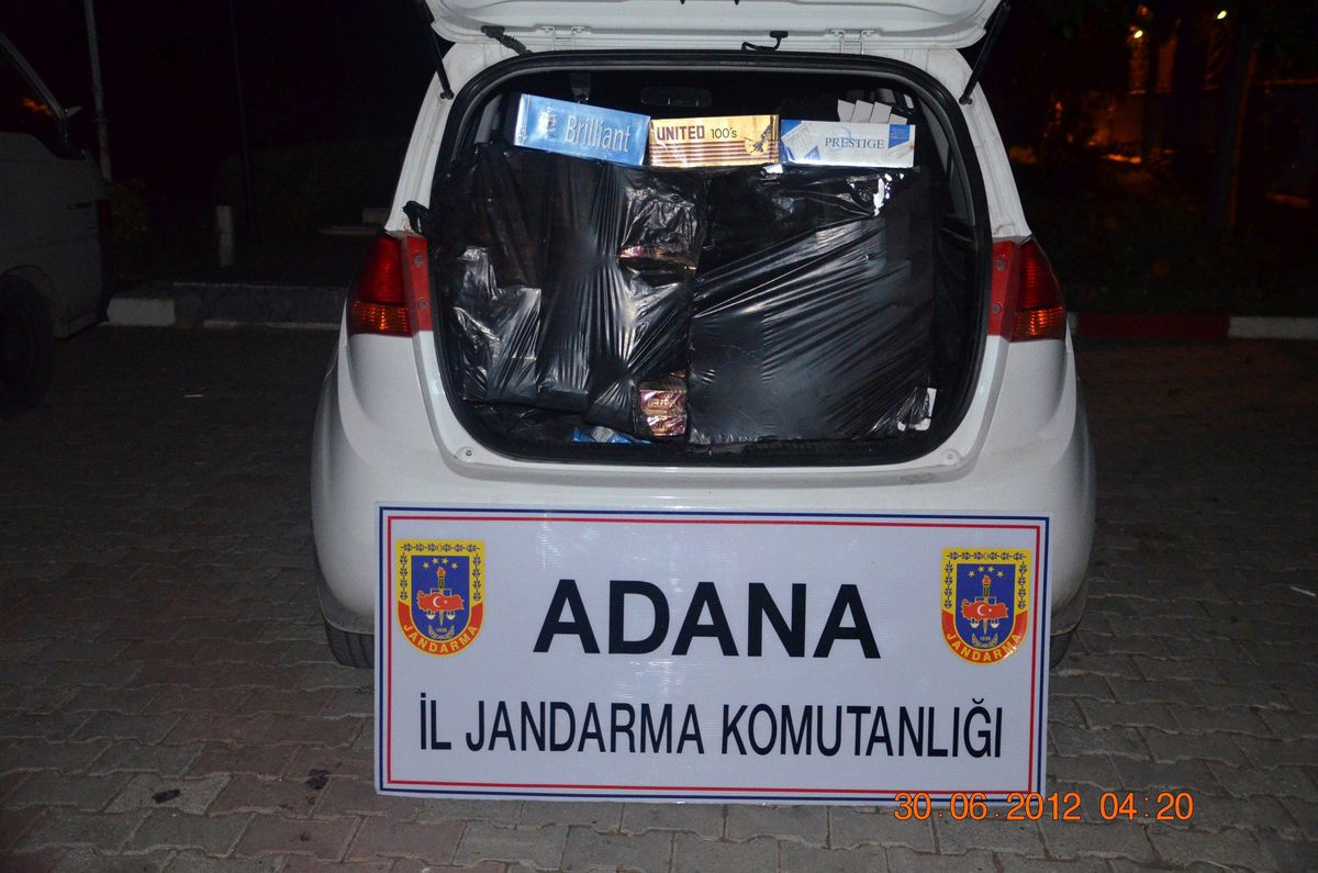 Adana\'da 6 Bin 450 Paket Kaçak Sigara Ele Geçirildi
