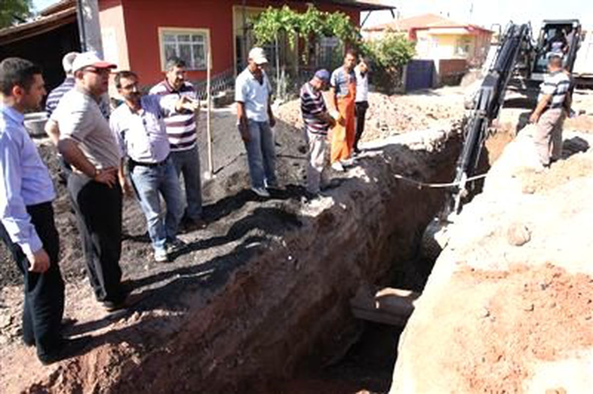 Aksaray\'da Altyapı Çalışmaları Sürüyor
