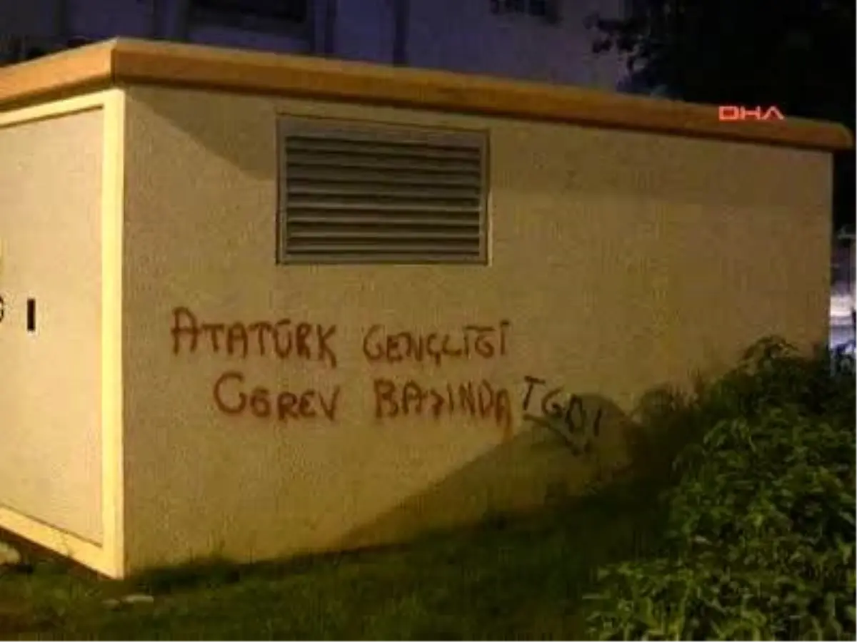 Duvara Yazı Yazan 5 Öğrenciye Gözaltı