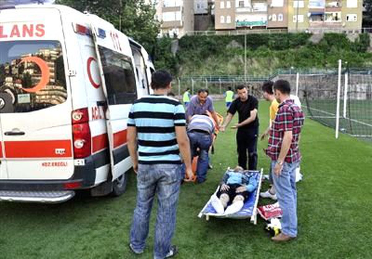 Kaleci Baygınlık Geçirdi
