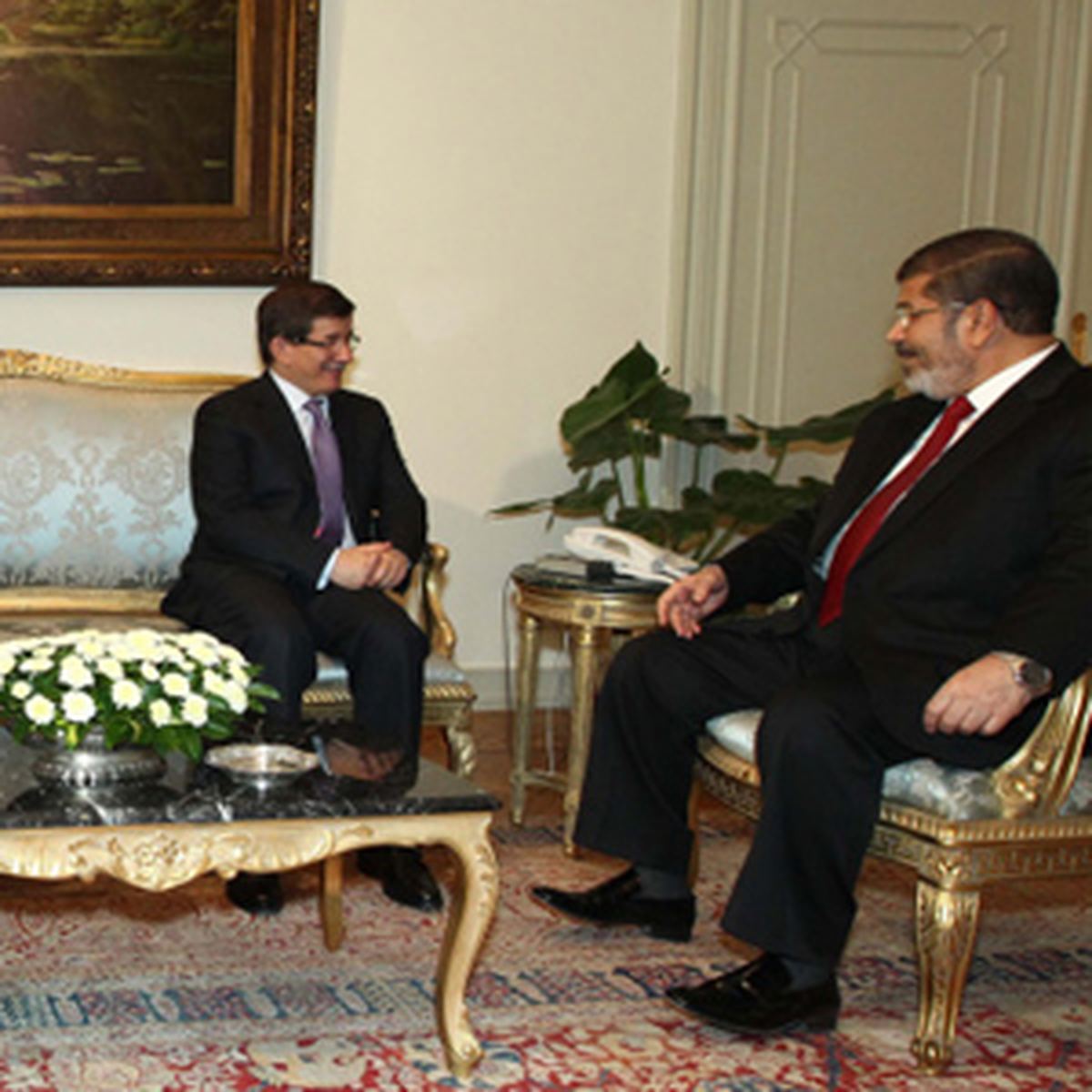 Bakan Davutoğlu, Cumhurbaşkanı Mursi Tarafından Kabul Edildi