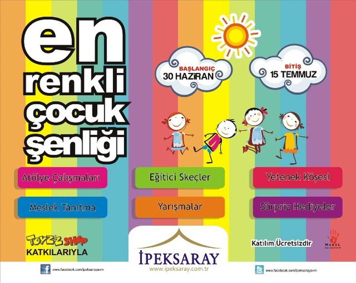 İpeksaray\'dan Ücretsiz Çocuk Şenliği