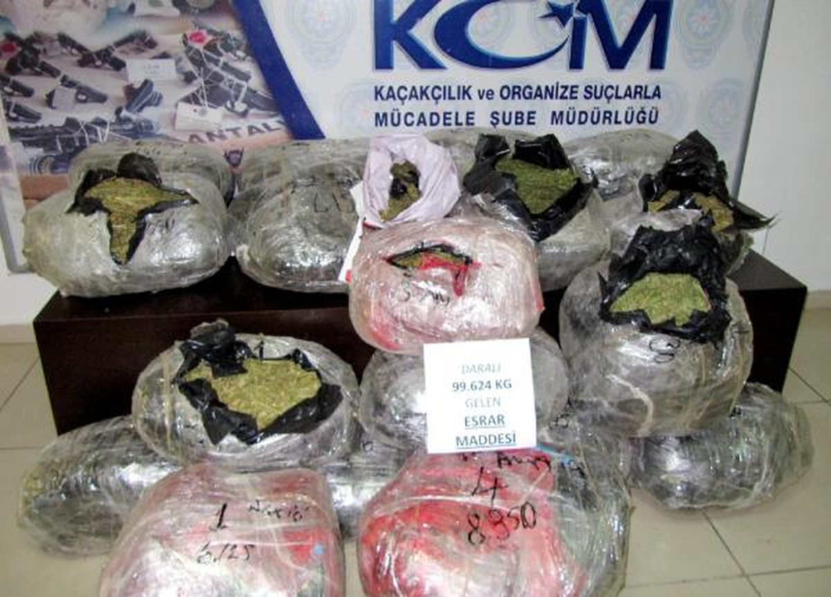 Otomobilde 99 Kilo Esrar