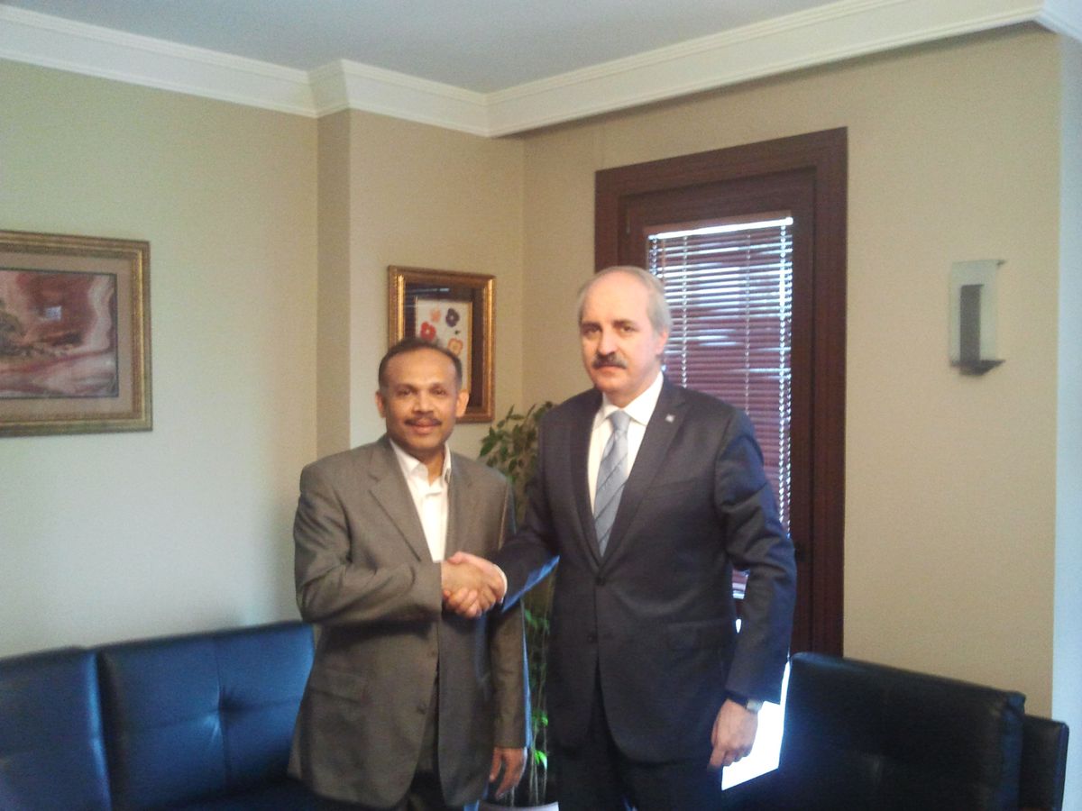 Arakanlı Müslümanlar, Has Parti Genel Başkanı Kurtulmuş\'u Ziyaret Etti