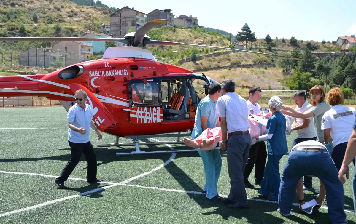 Ambulans Helikopter, AK Parti İlçe Başkanı\'nın Amcası İçin Havalandı