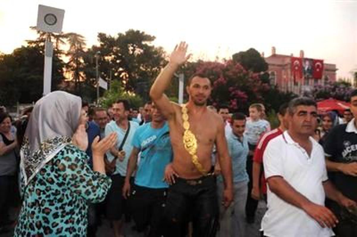 Kırkpınar\'da Başpehlivan Ali Gürbüz