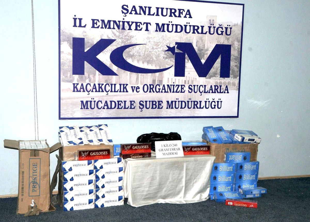 Şanlıurfa\'da 5 Bin 490 Karton Kaçak Sigara Ele Geçirildi