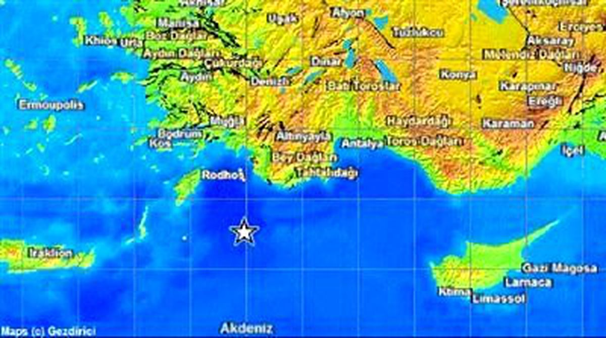 Akdeniz\'de Deprem