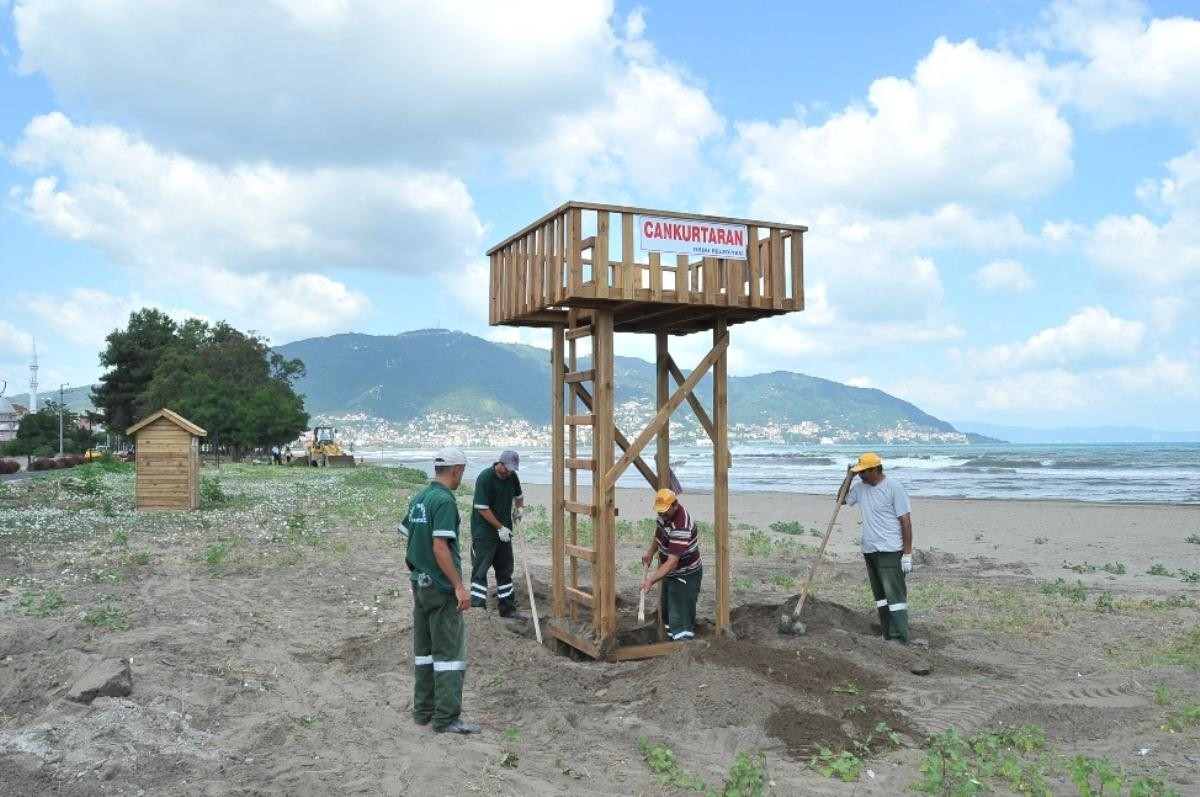 Ordu Plajına Cankurtaran Konuldu