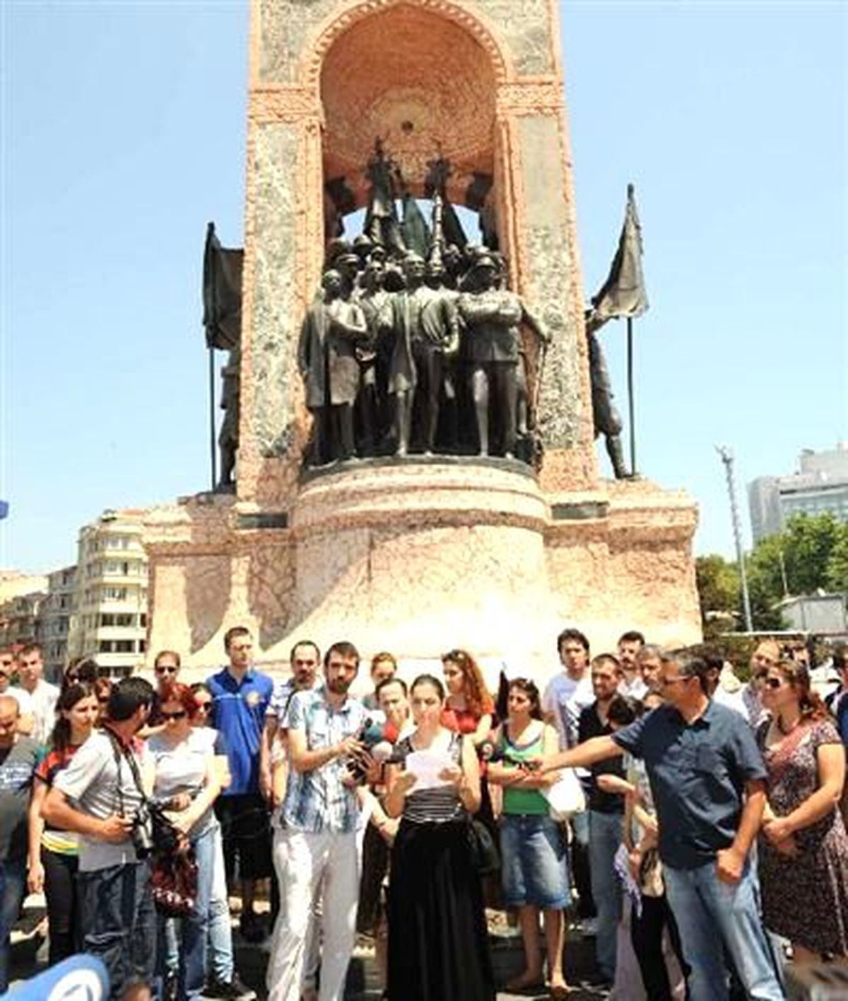 Taksim\'de KPSS Protestosu