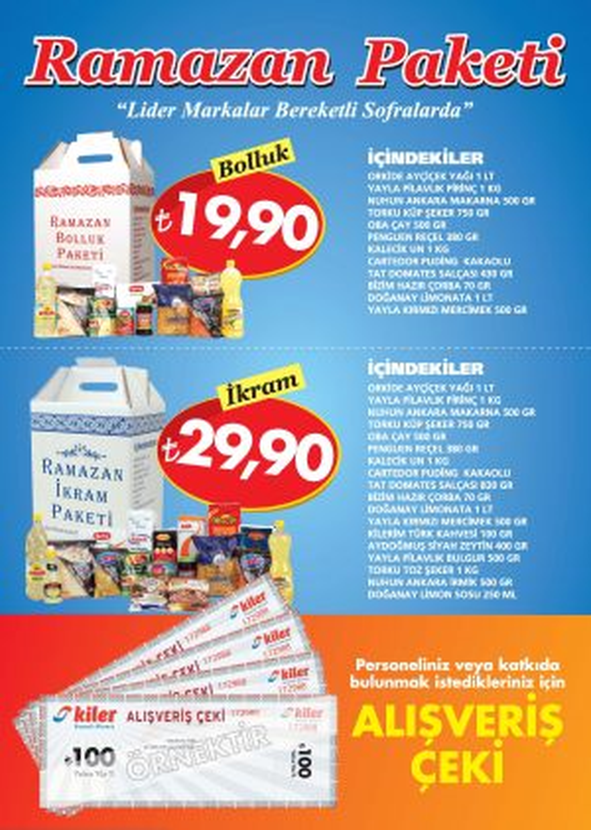 Kiler Ramazan\'a Hazır