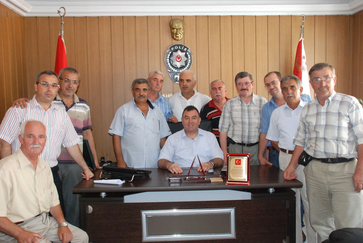 Muhtarlardan Emniyet Müdürüne Veda Ziyareti
