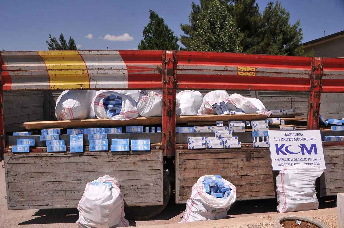 Şanlıurfa\'da 18 Bin 410 Paket Kaçak Sigara Ele Geçirildi