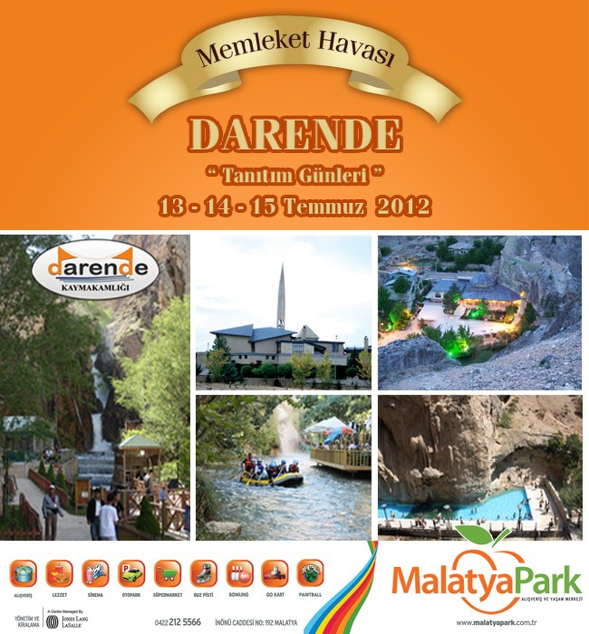 Darende Tanıtım Günleri 13-15 Temmuz\'da