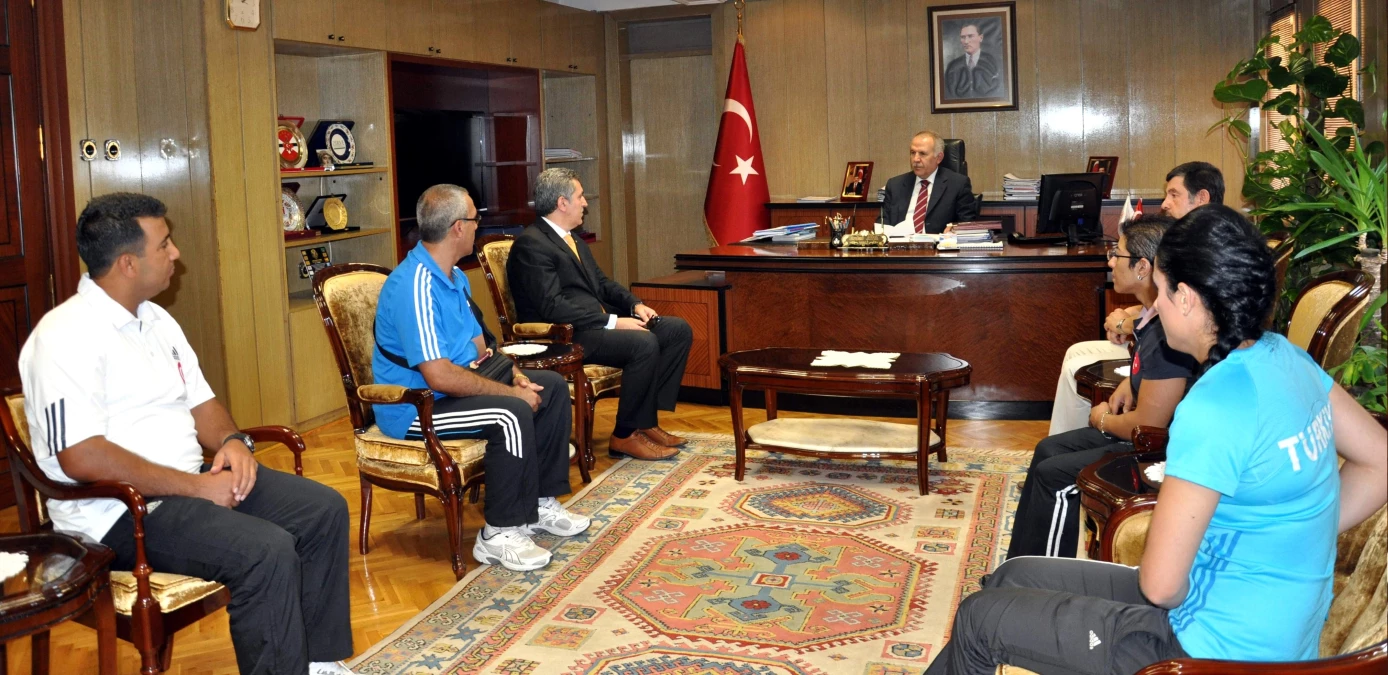 Halter Avrupa Şampiyonları, Gaziantep Valisini Ziyaret Etti