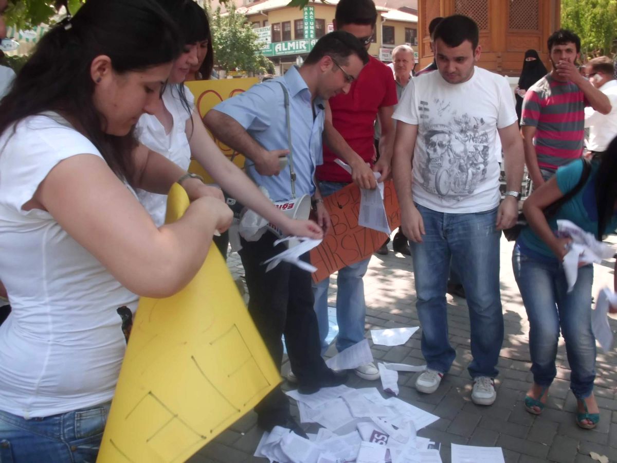 Öğretmen Adaylarından Kabaklı Protesto
