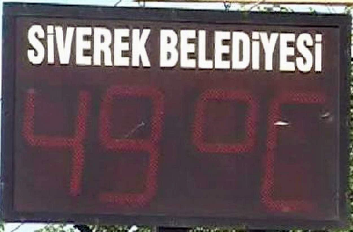 Siverek\'te Hava Sıcaklığı 49 Dereceyi Buldu