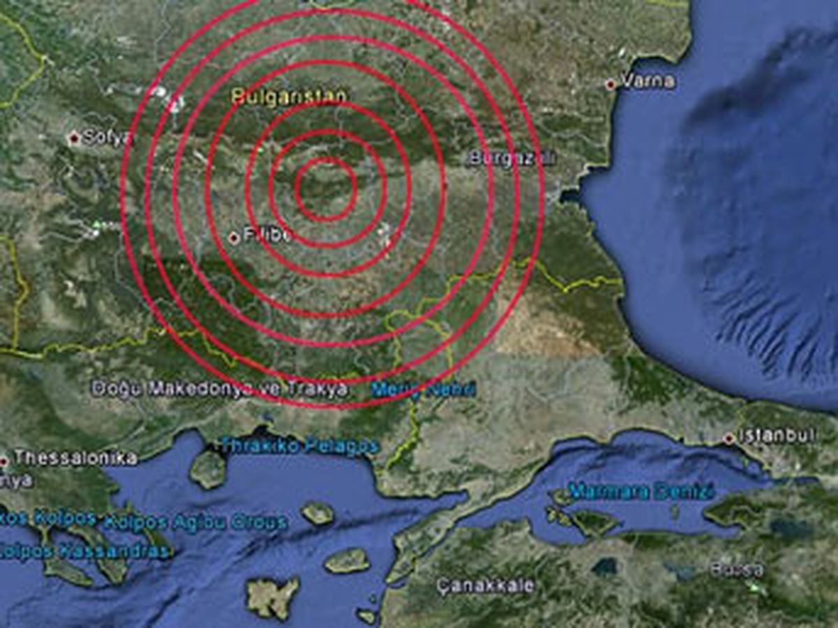 Bulgaristan\'da 4,5 Büyüklüğünde Deprem