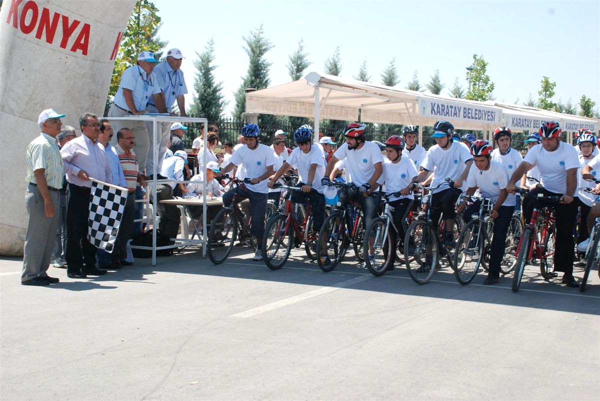 Karatay Düz Bisiklet Yarışlarının Son Etabı Yapıldı