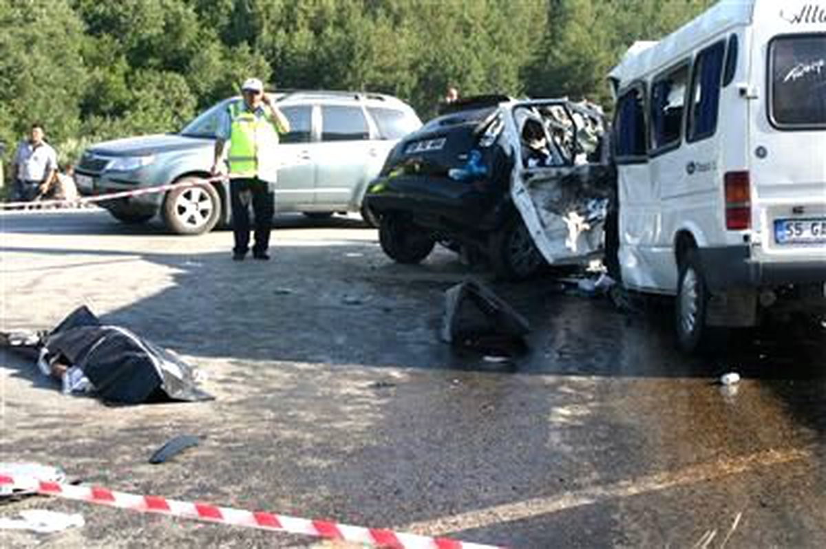 Samsun\'da Trafik Kazası