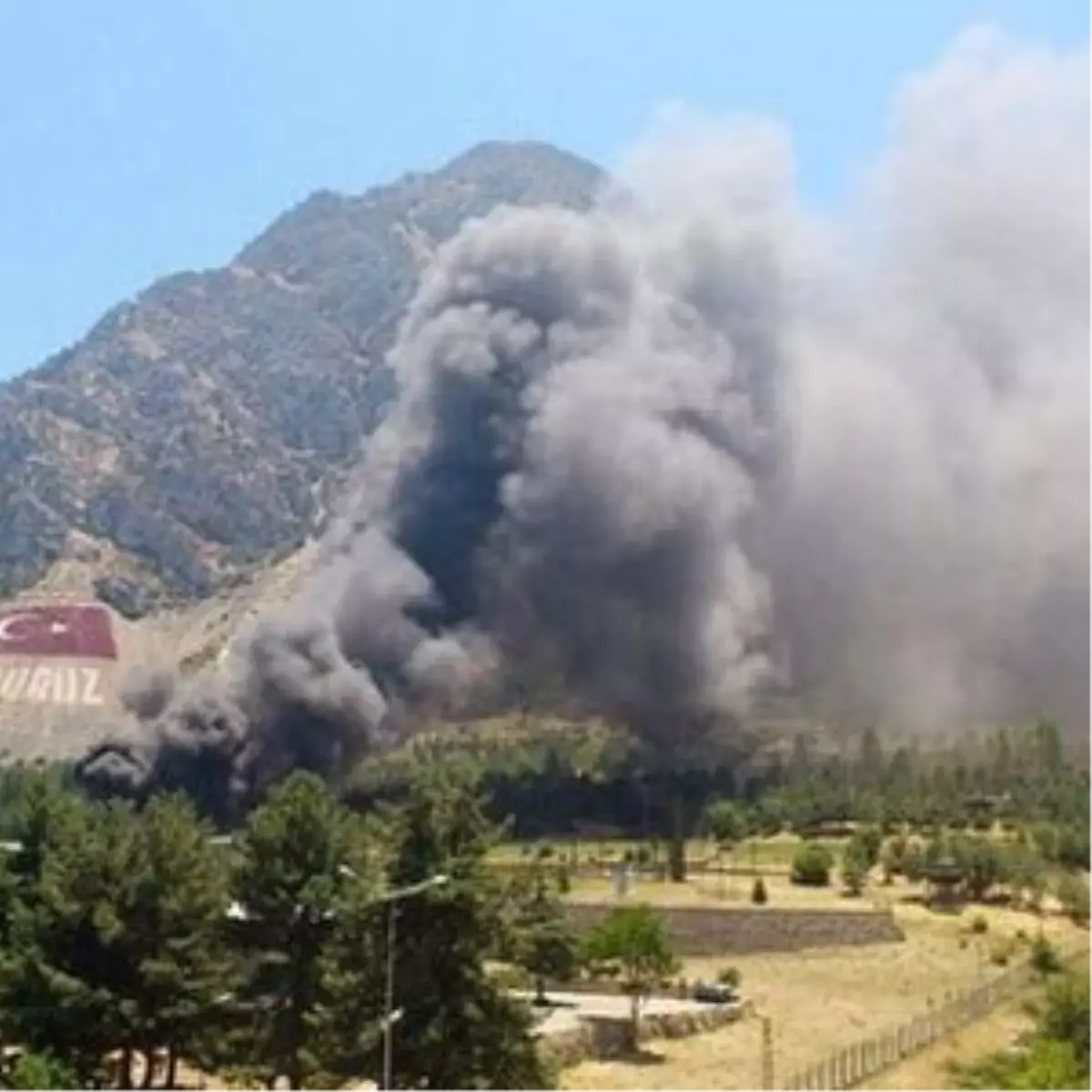 Eğirdir Dağ Komando Okulu\'nda Yangın Çıktı