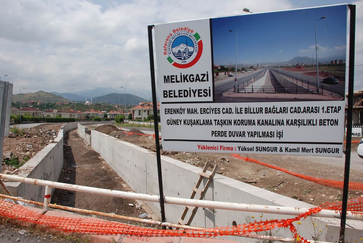 Erenköy Taşkın Koruma Kanalı Çalışmaları Devam Ediyor