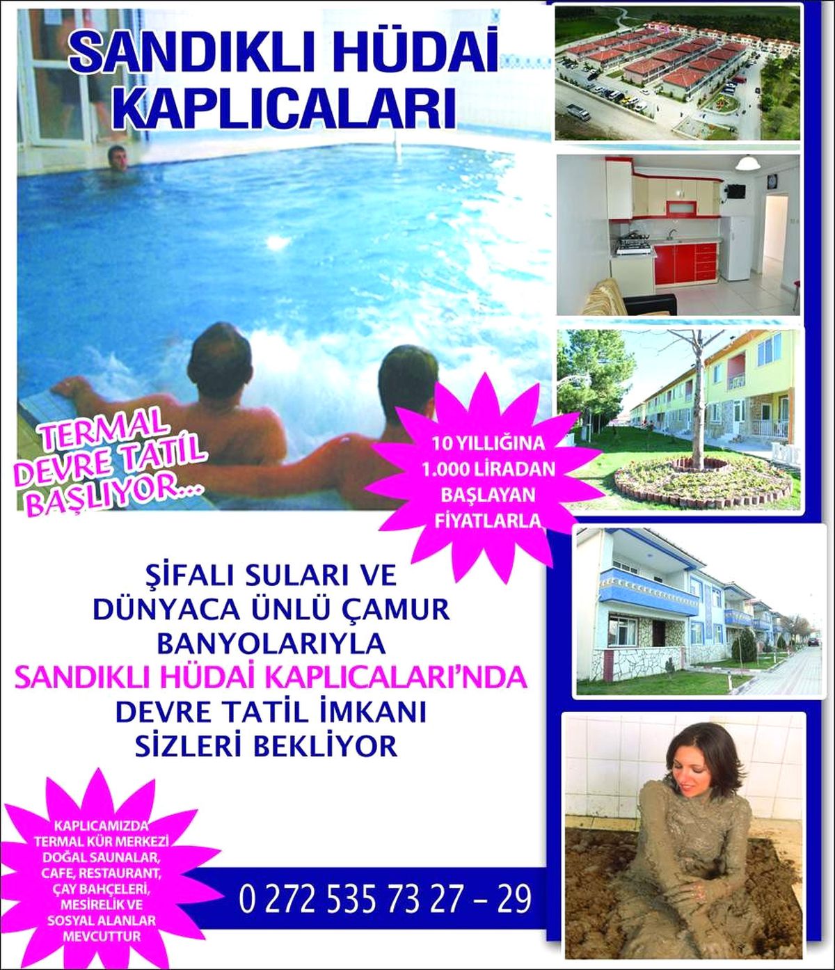 Hüdai Kaplıcaları\'nda Devre Tatil Sistemi