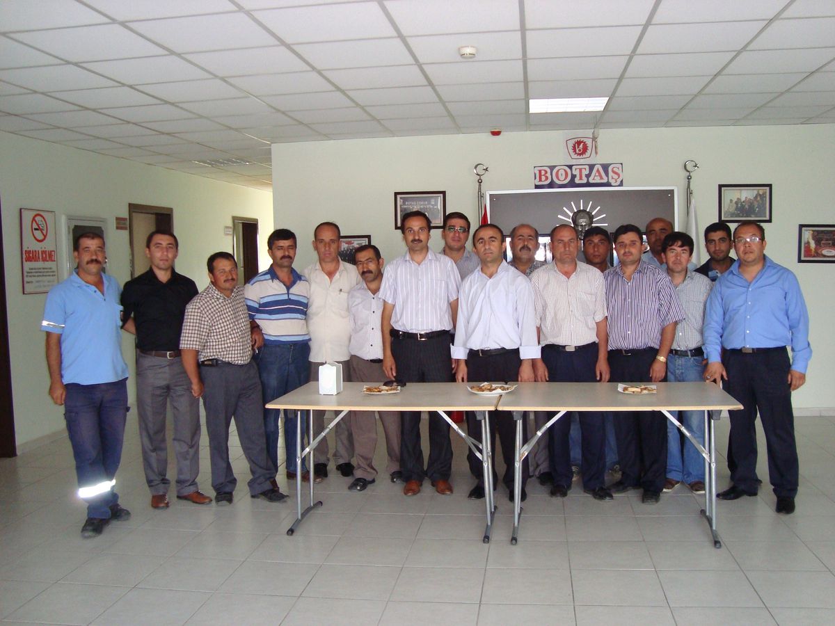 Kalorifer Ateşçiliği Kursiyerlerinden Botaş Tesislerine Ziyaret