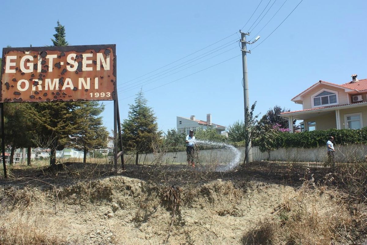 Keşan\'da Ot Yangını