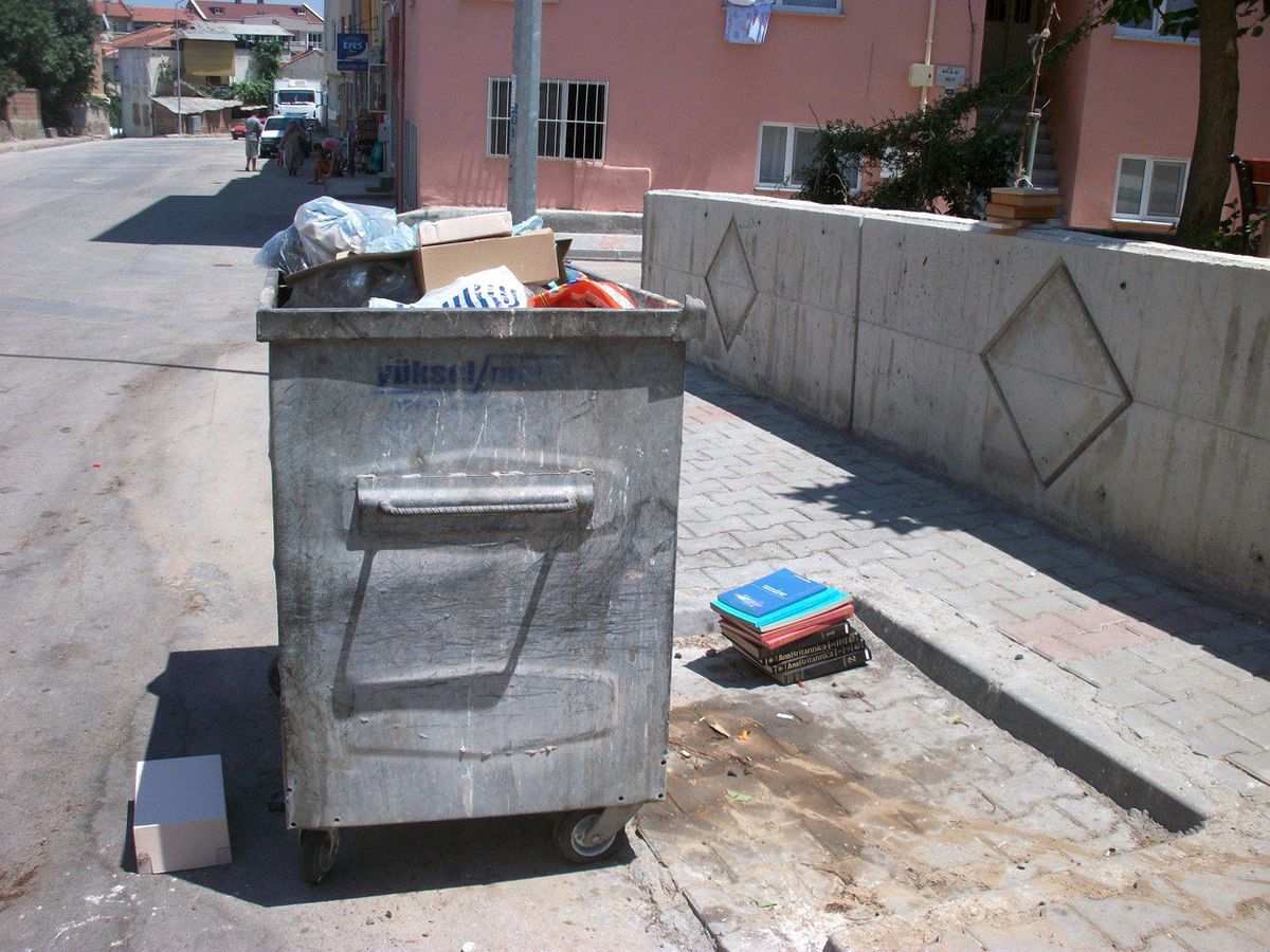 Kitaplar Kütüphane Yerine Çöp Kovalarında