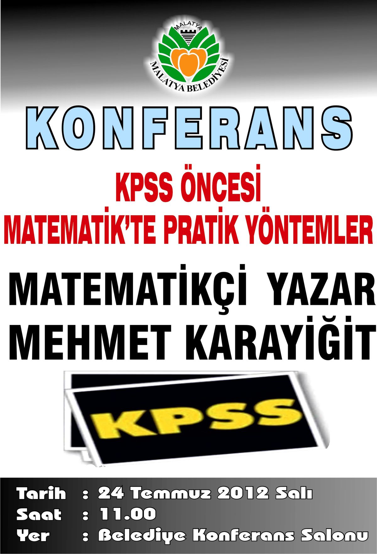"Kpss Öncesi Pratik Yöntemler" Konulu Konferans Düzenlenecek